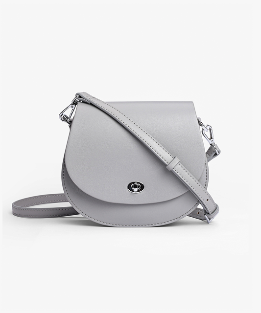 Esmee Saddle Bag - Light Gray